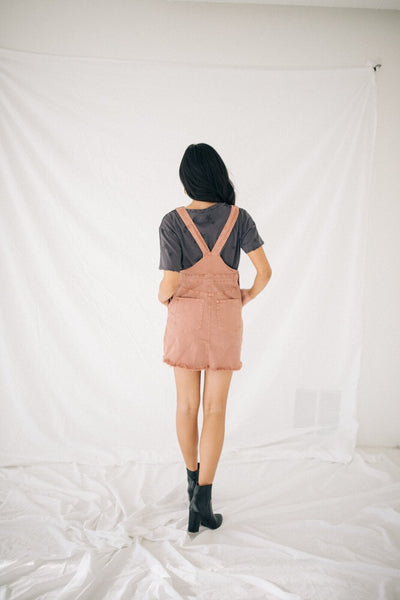 Dylan Overall Dress // Clay